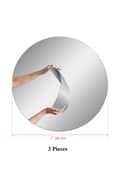 Miniatyrbild 5 av 5: Spegel Rund - Trippel - Diameter: 20 cm - Silver