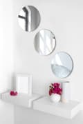 Miniatyrbild 2 av 5: Spegel Rund - Trippel - Diameter: 20 cm - Silver