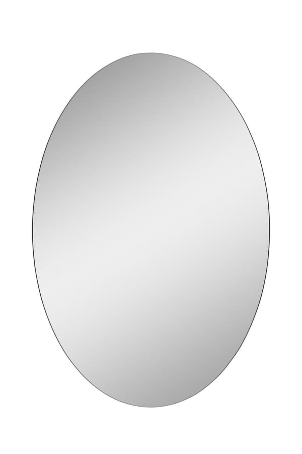 Spegel Elliptisk - Enkel 30 x 40 cm - Silver