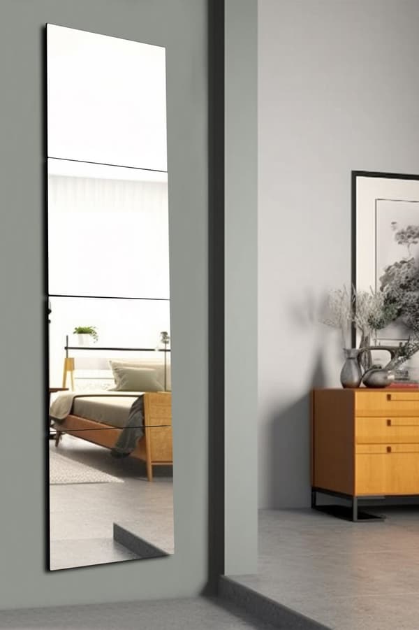 Spegel Rektangulär 2 - 20 x 80 cm - Silver