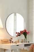 Miniatyrbild 2 av 5: Spegel rund - Diameter : 60 cm - Silver