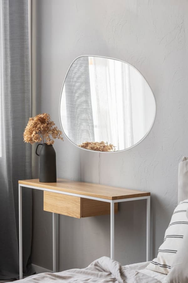 Speil med Led-belysning Piago - Hvit