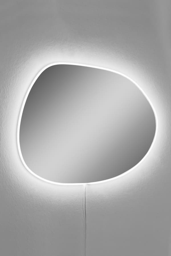Speil med Led-belysning Piago - Hvit