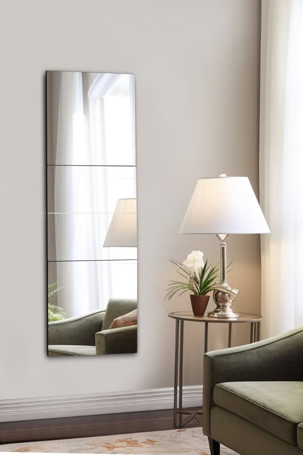 Spegel Rektangulär - 40 x 120 cm - Silver