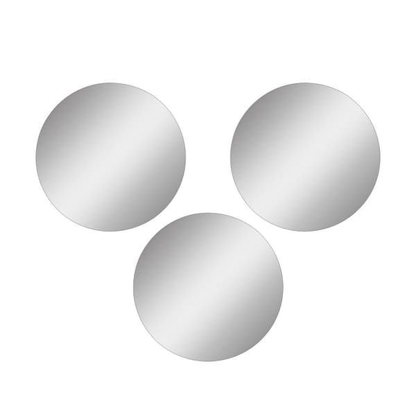 Speil Rundt - Trippel - Diameter: 30 cm - Sølv