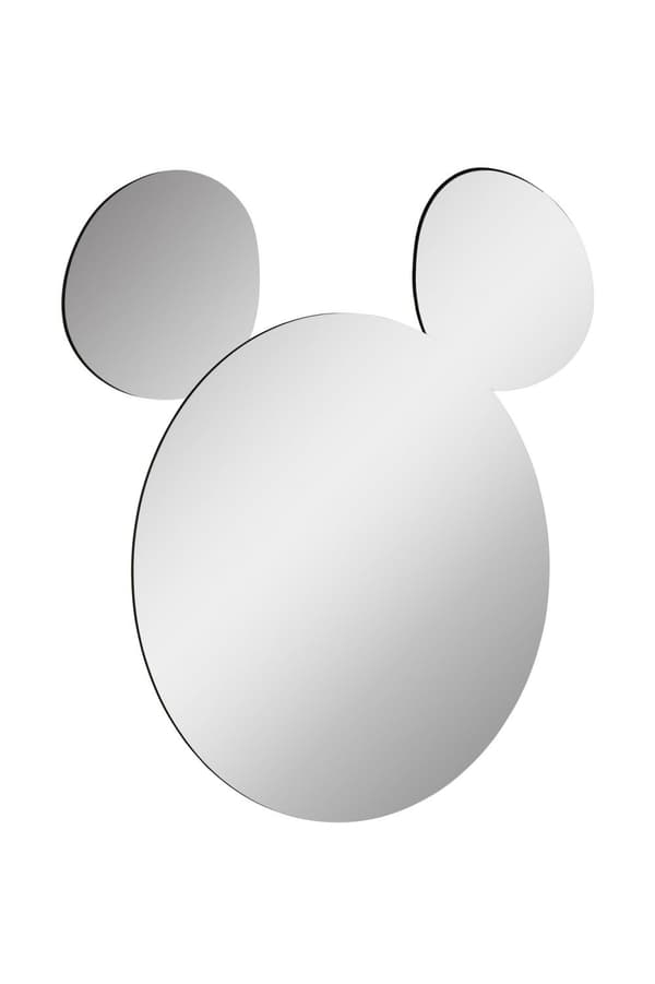 Speil med Led-belysning Mickey Silver - Hvit