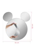 Miniatyrbilde 9 av 9: Speil med Led-belysning Mickey Silver - Hvit