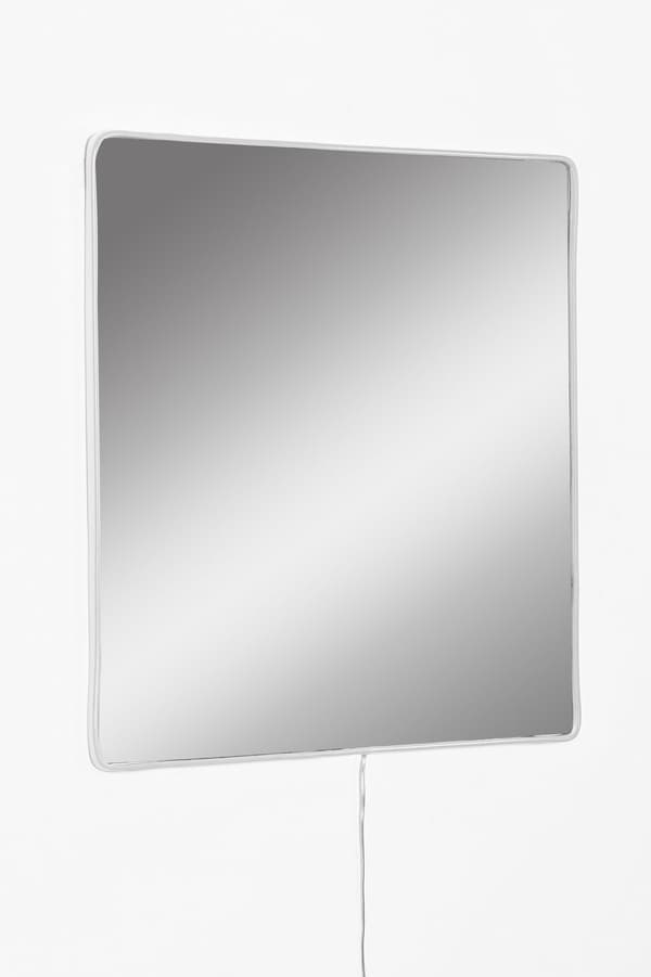 Speil med Led Lighting Square - 50 x 50 cm - Hvit