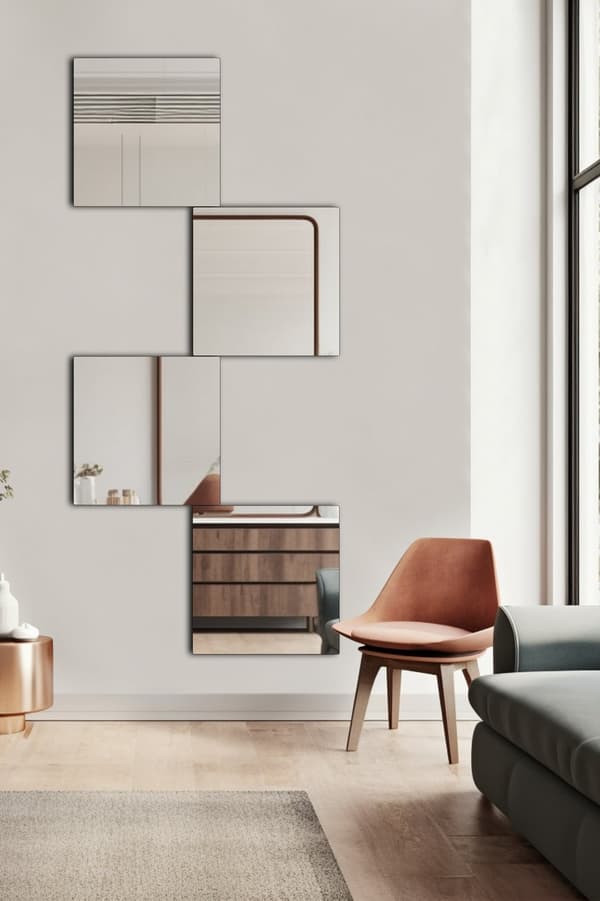 Spegel Rektangulär - 40 x 160 cm - Silver