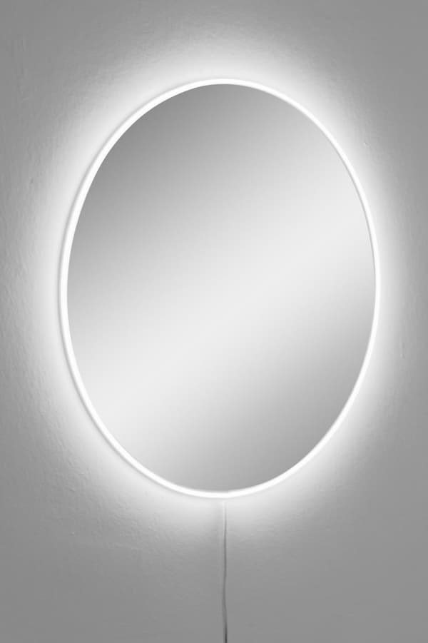 Speil med Led-belysning Rundt - Diameter : 60 cm - Hvit