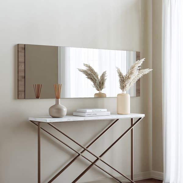 Spejldreng Aynası Dekoratif Basic Ceviz 40x120