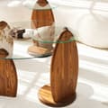 Miniatyrbillede 4 af 9: Side Table Surf - Kastanje, Gennemsigtig
