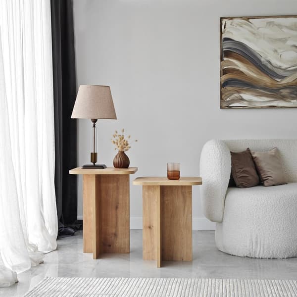 Side Table Set Blues Set - Sapphire Oak