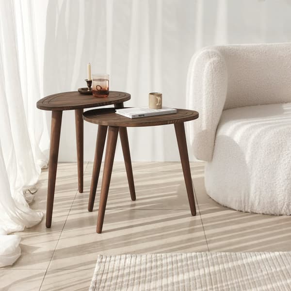 Pesäpöytä (2 kpl) Sweet Set - pähkinä
