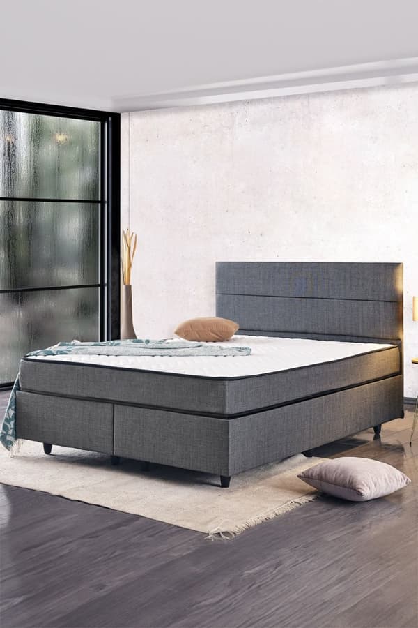 Madrass Sølv 90x190 cm Single Size Fast Madrass
