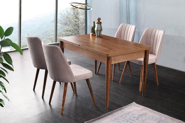 Utdragbart matbord Ahşap Kelebek - 1231