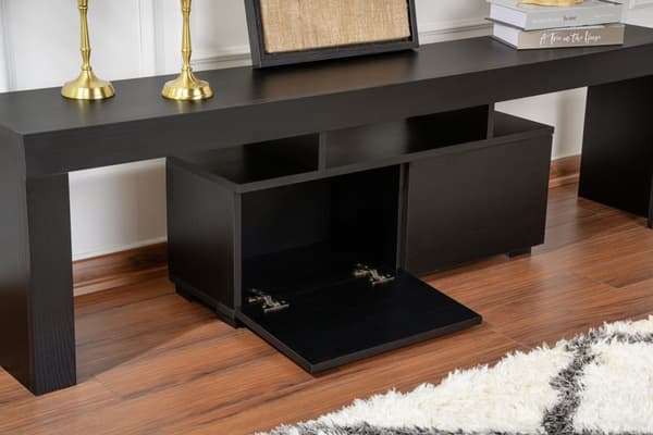 TV-stativ Enklave - Wood Black