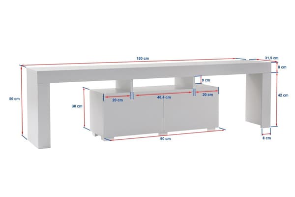 TV-stativ Enklave - Wood Black