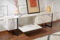 Miniatyrbilde 5 av 9: TV-stativ Serenity - Fressia marmor, svart