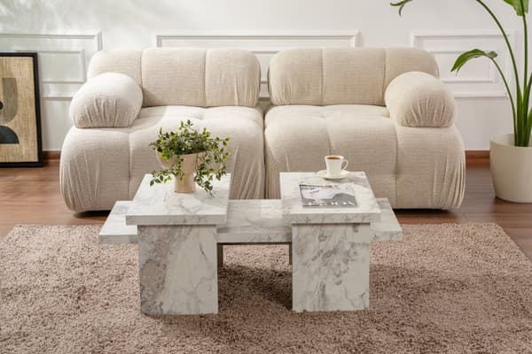 Coffee Table Sanctuary - Fressia Marble