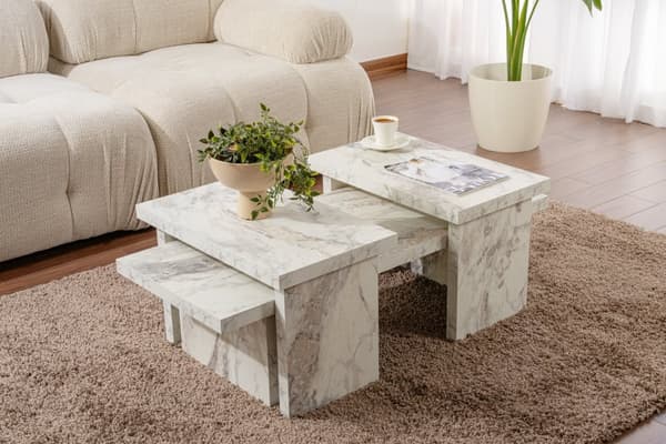 Coffee Table Sanctuary - Fressia Marble