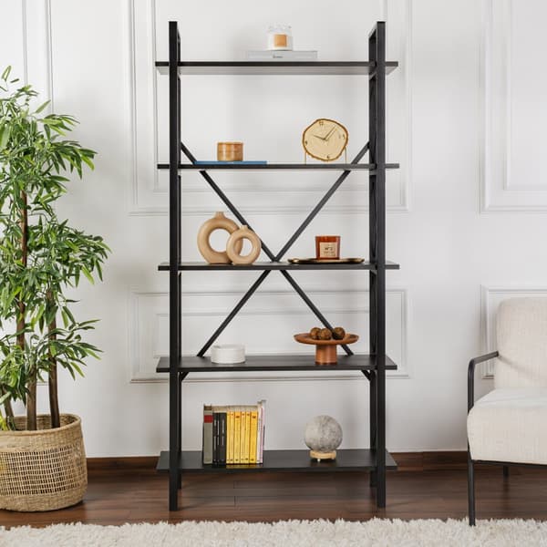 Bokhylle Elysian - Wood Black, Black