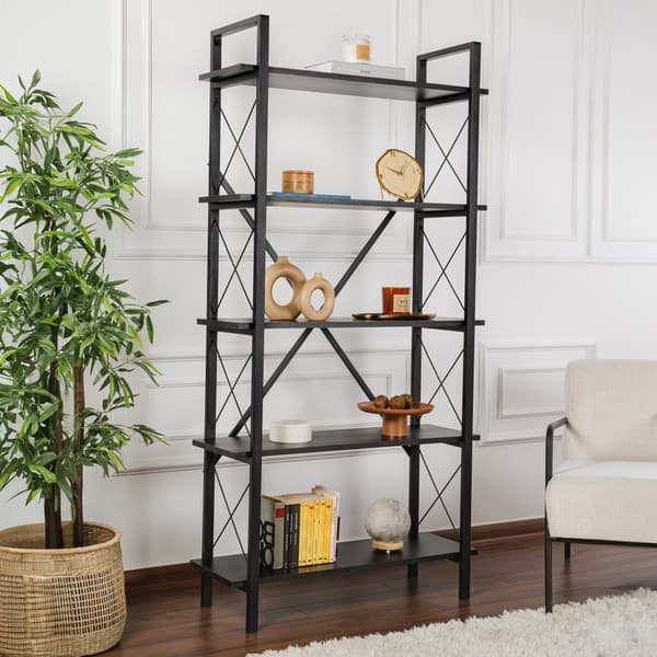 Bokhylle Elysian - Wood Black, Black