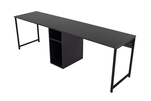 Study Desk Twin Study Desk - Antracit, Sort