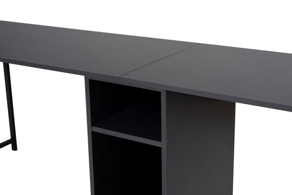 Study Desk Twin Study Desk - Antracit, Sort