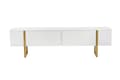Miniatyrbild 6 av 9: TV-bänk Serenity - Vit, Guld