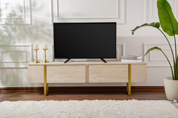 TV-taso Serenity - travertiini, kulta