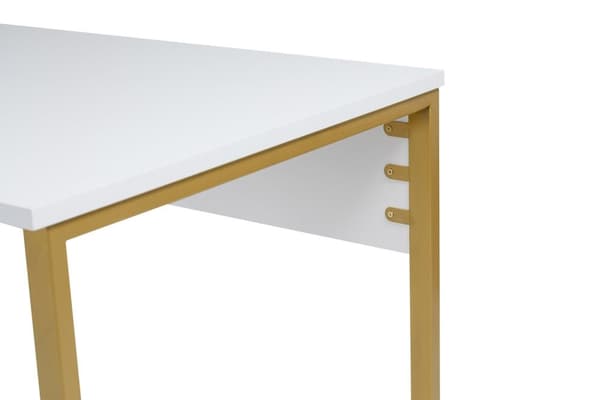 Study Desk Twin Study Desk - Vit, Guld