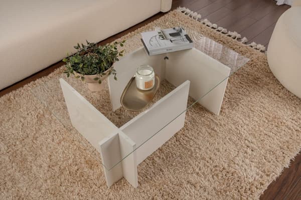 Sofabord Vetrino - Wooden White