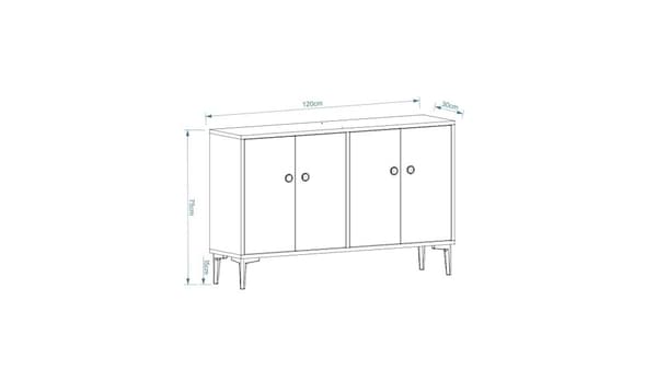 TV-stativ Cria - Sapphire Oak