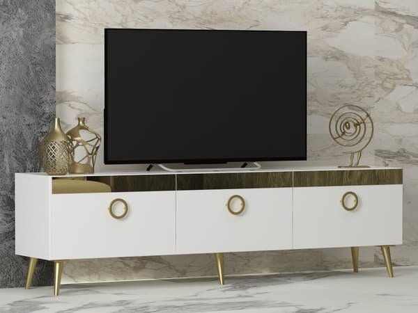 TV-bänk Safar - Vit
