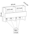 Miniatyrbilde 6 av 6: Veggkrok Wink - Hvit
