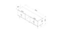 Miniatyrbilde 6 av 6: TV-stativ Cey - Hvit