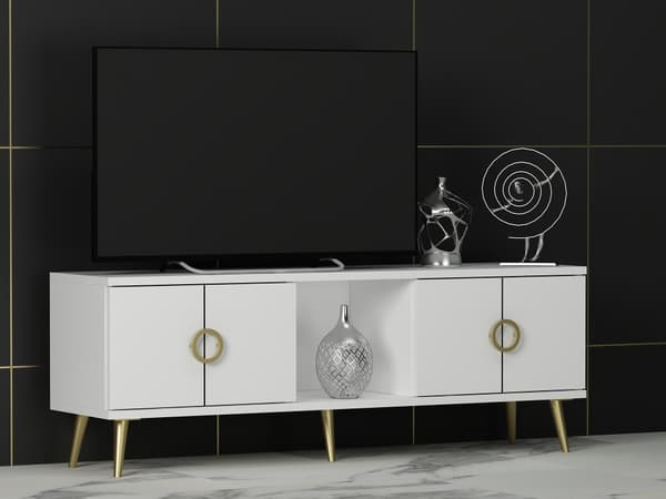 TV-stativ Cey - Hvit