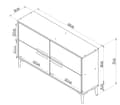 Miniatyrbilde 8 av 8: TV-stativ Ctn - Hvit