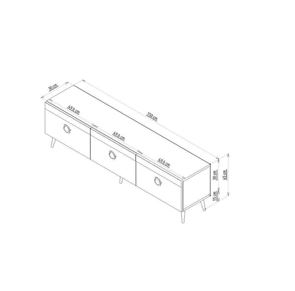 TV Stand Safar - Valnød