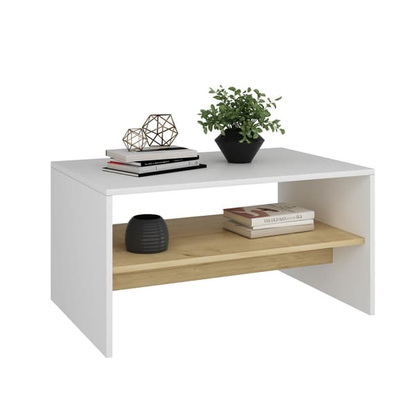 Sofabord Apollon - Hvid, Safir Eg