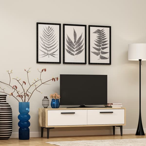 TV stativ Leni - Safir eg, hvid