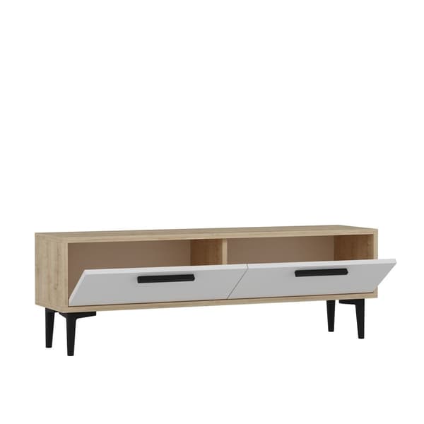 TV stativ Leni - Safir eg, hvid