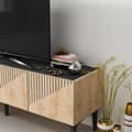 Miniatyrbilde 5 av 7: TV-stativ Draw - Safir eik, svart marmor