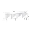 Miniatyrbilde 7 av 7: TV-stativ Draw - Safir eik, svart marmor