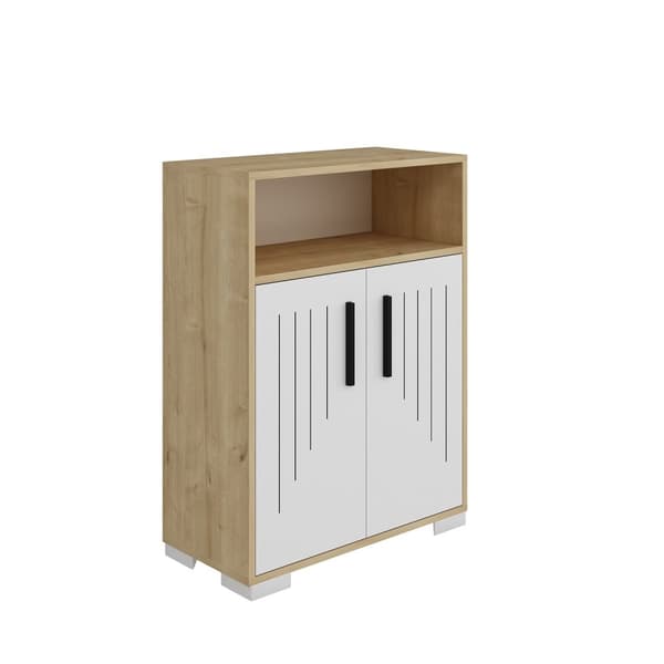 Multi Purpose Cabinet Moon - Safir Eik, Hvit