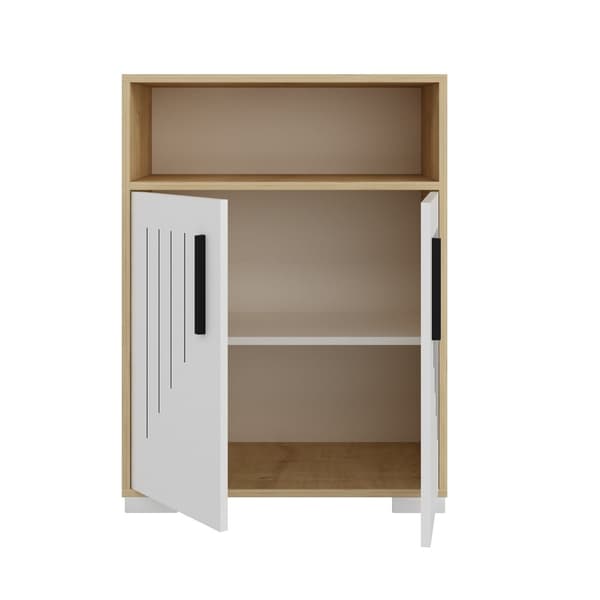 Multi Purpose Cabinet Moon - Safir Eik, Hvit