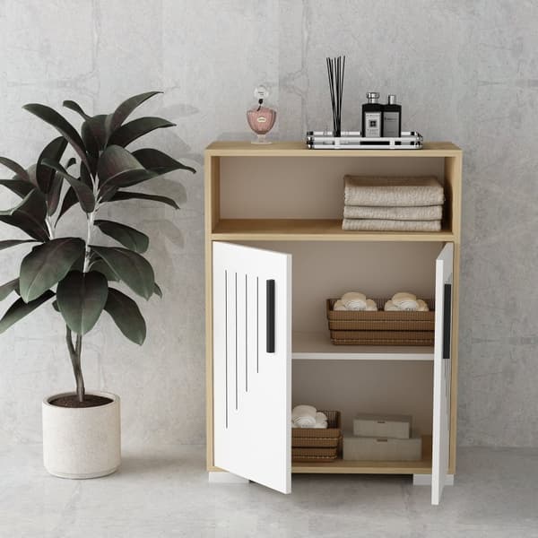 Multi Purpose Cabinet Moon - Safir Eik, Hvit