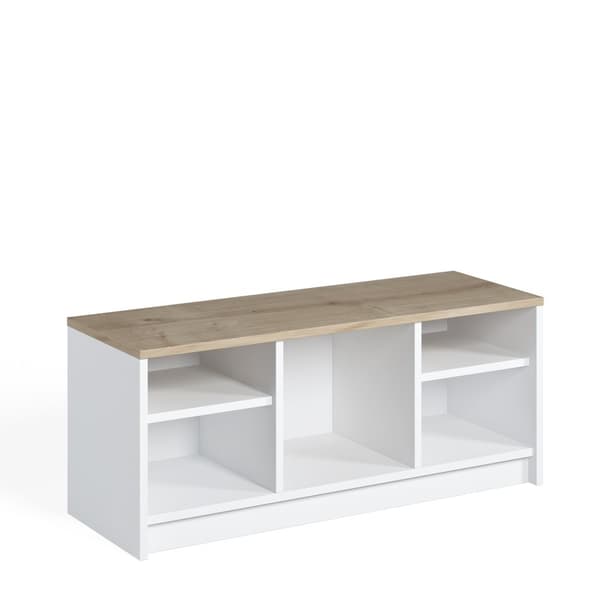 Skoskap London - Hvit, Safir Eik
