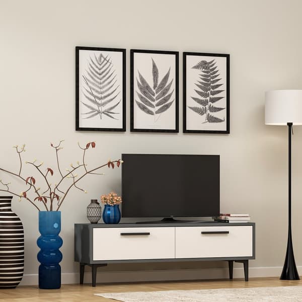 TV stativ Leni - antracit, hvid
